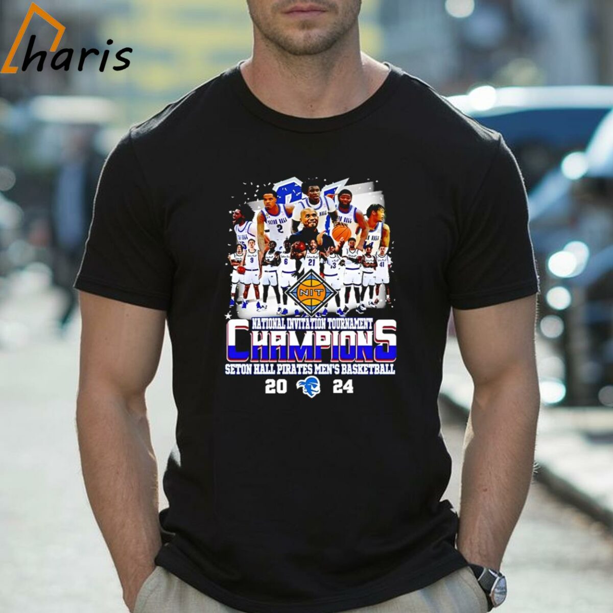 2024 Nit National Invitation Tournament Champions Seton Hall Pirates Mens Basketball Shirt 2 Shirt