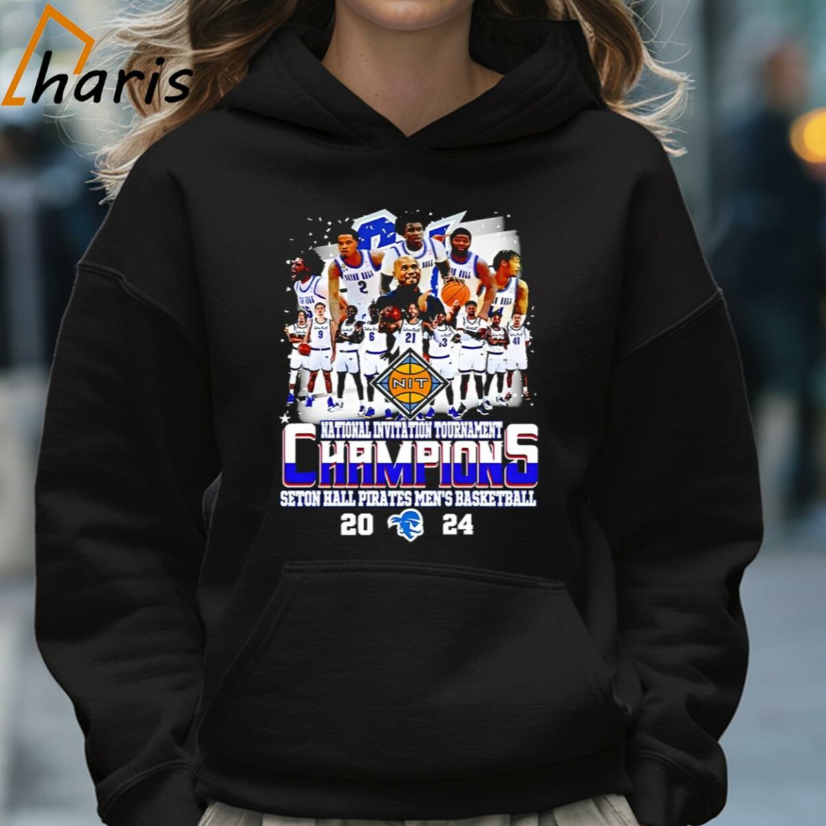 2024 Nit National Invitation Tournament Champions Seton Hall Pirates Mens Basketball Shirt 5 Hoodie