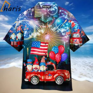4Th Of July Independence Day Cheerful Gnomes Trendy Hawaiian Shirt 1 1