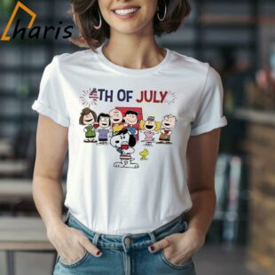 Patriotic Pup: 4th of July Snoopy Dog Shirt