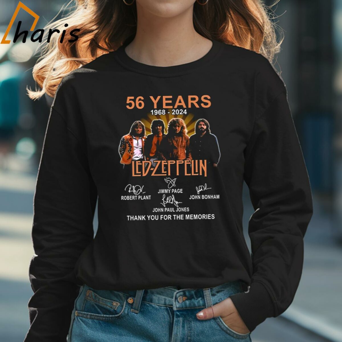 56 Year 1968 2024 Led Zeppelin Thank You For The Memories T Shirt 3 Long sleeve shirt