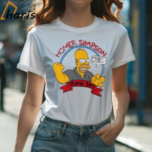 90s Bootleg Homer Simpson Atomic Dad T shirt 1 Shirt