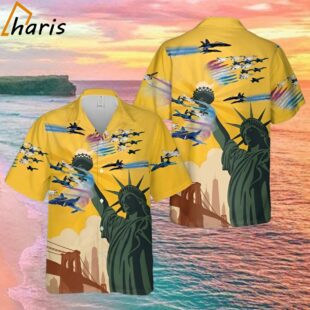 Airshow Blue Angels And Thunderbirds 4Th Of July Hawaiian Shirt 1 1