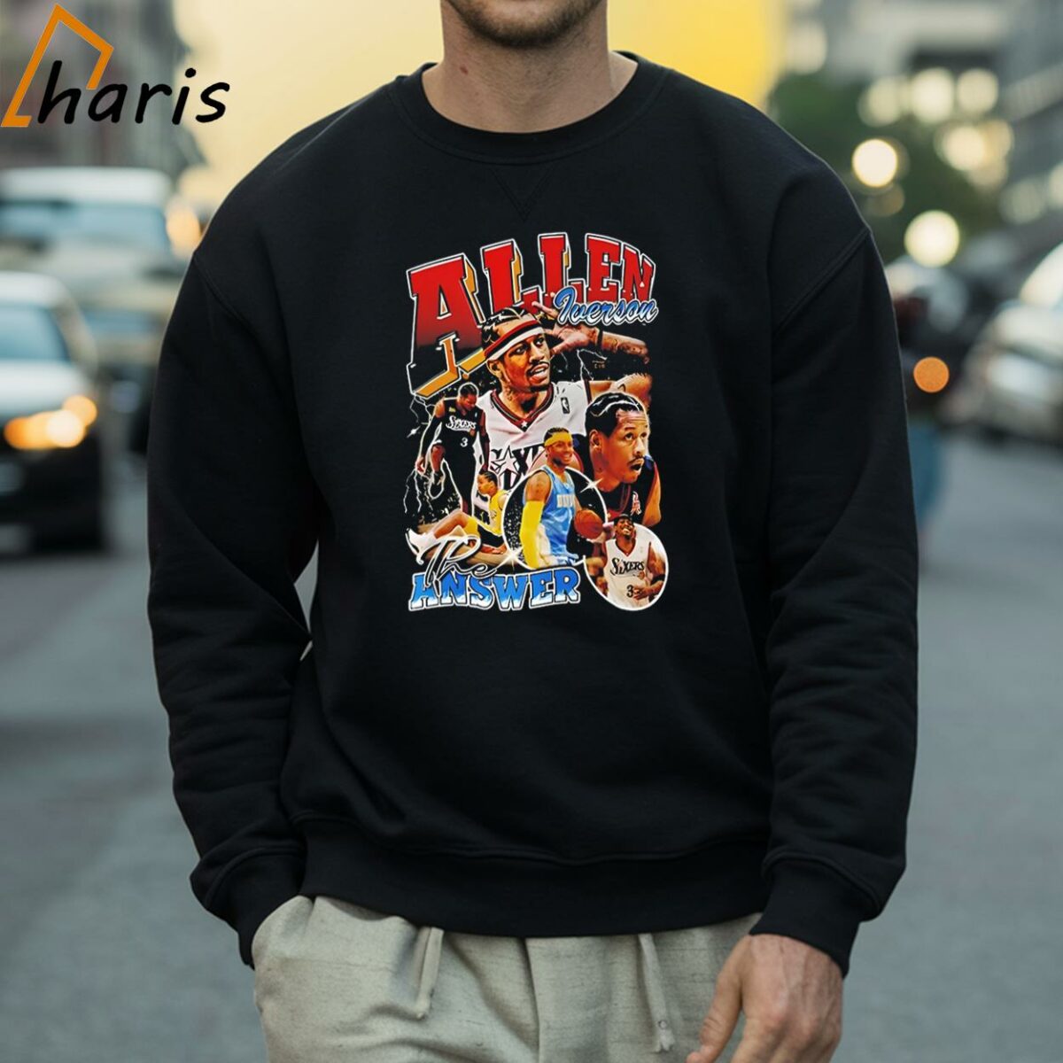 Allen Iverson Answer Philadelphia 76ers NBA Vintage Shirt 4 Sweatshirt