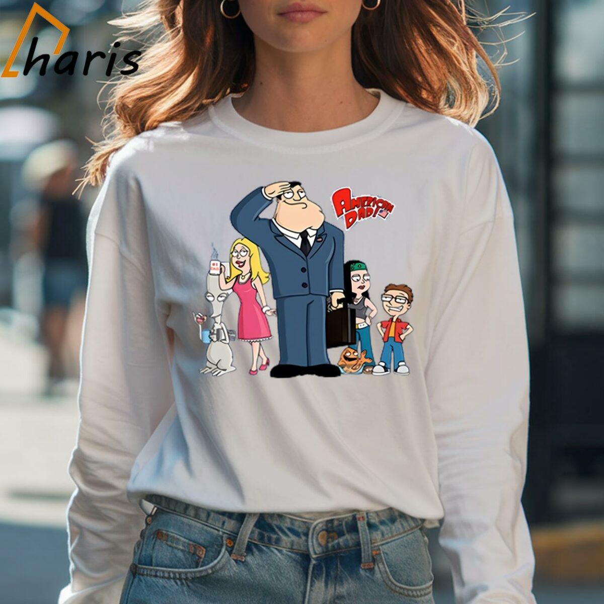 American Dad T shirt Stan Smith Dad Gift Father Day 4 Long sleeve shirt