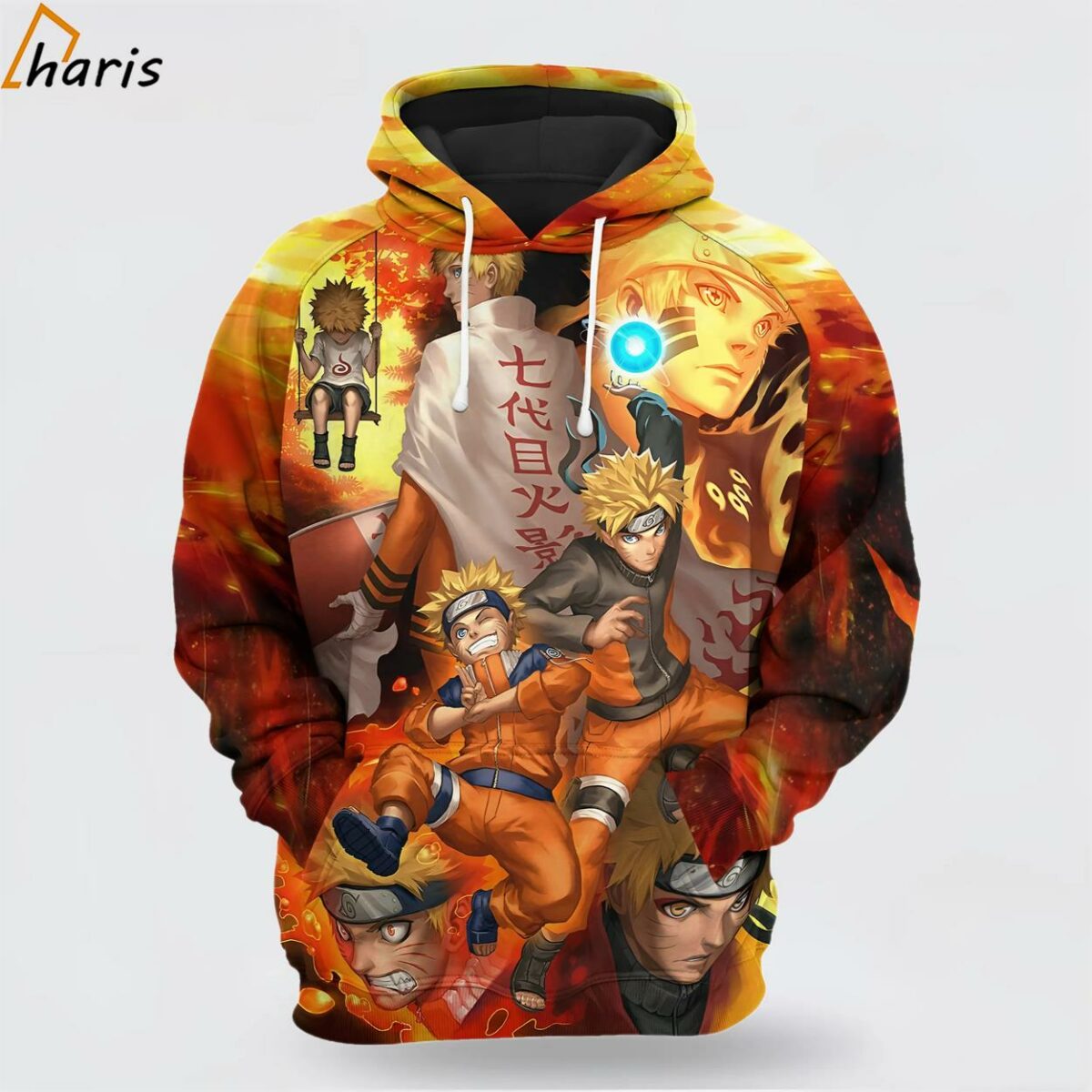 Anime Naruto Path Grown Up Yellow Orange 3D Hoodie 1 jersey