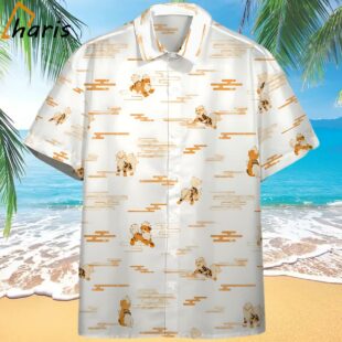 Arcanine Evolution White Pokemon Hawaiian Shirt 1 1