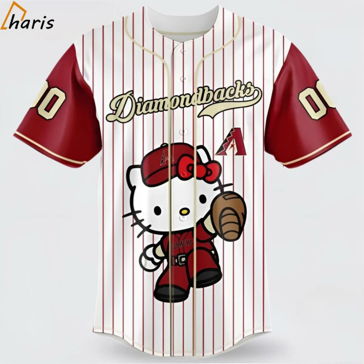 Arizona Diamondbacks MLB Custom Name Number Special Hello Kitty Baseball Jersey 1 jersey