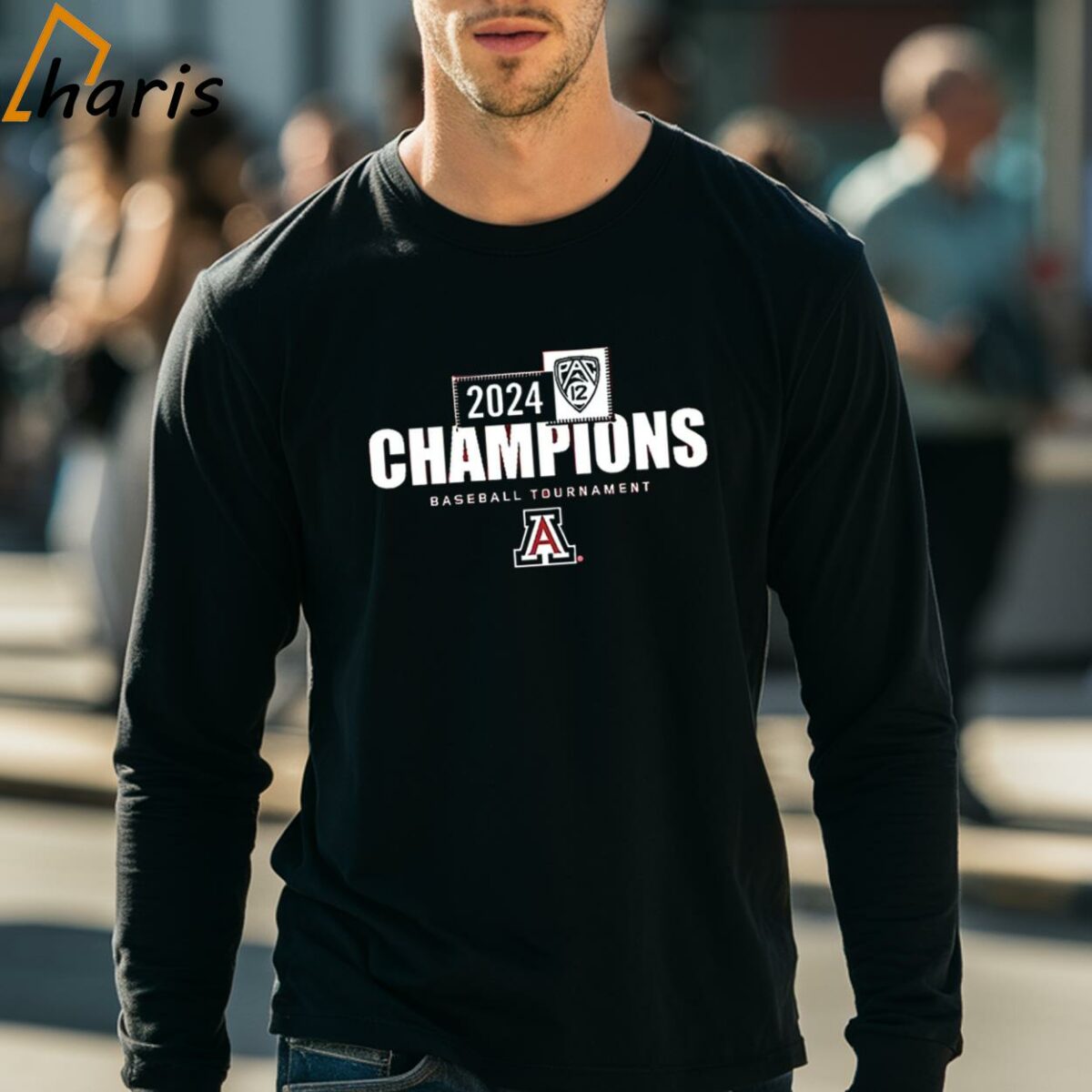 Arizona Wildcats 2024 Pac 12 Baseball Conference Tournament Champions Locker Room T Shirt 4 long sleeve shirt