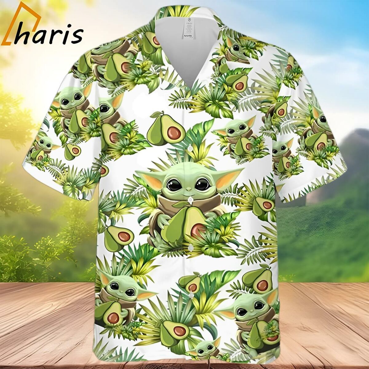 Baby Yoda Avocado Star Wars Hawaiian Shirt 2 3