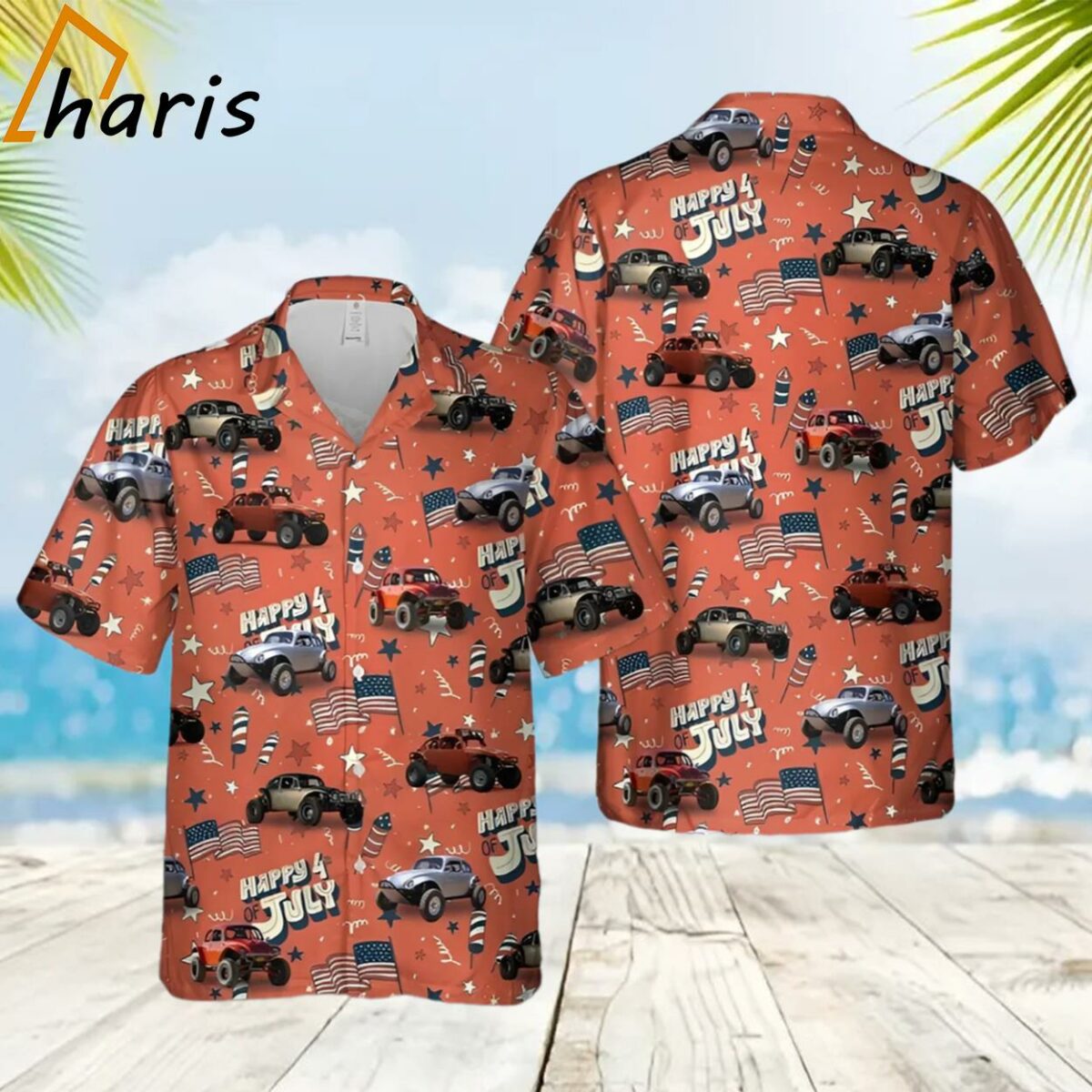 Baja Bug 4Th Of July Trendy Hawaiian Shirt 2 2