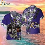 Baltimore Ravens NFL Floral Summer Hawaiian Shirt 1 1