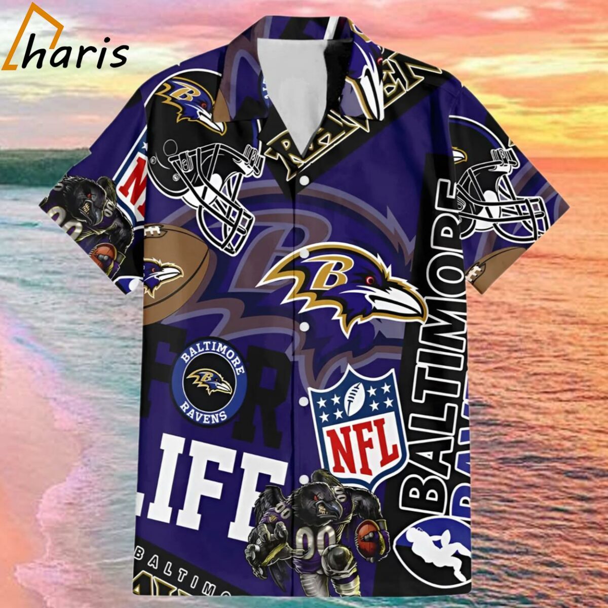 Baltimore Ravens NFL Summer Hawaiian Shirt 1 1