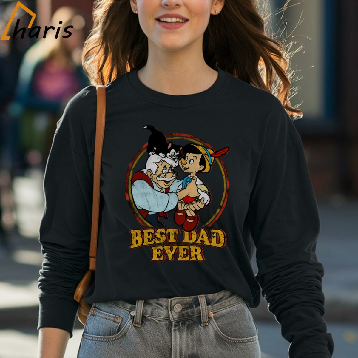 Best Dad Ever Geppetto Pinocchio Disney Fathers Day T shirt 4 long sleeve shirt