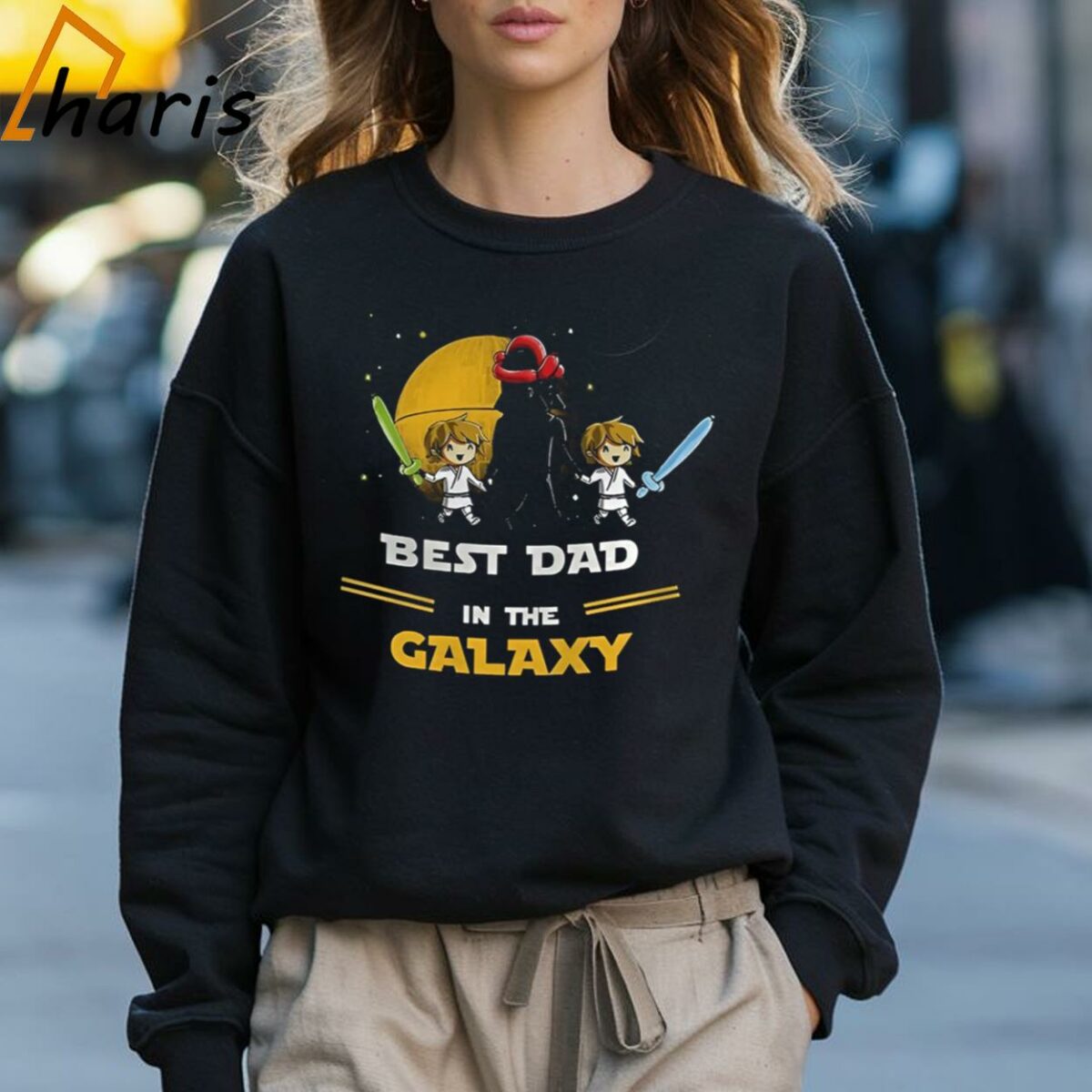 Best Dad In The Galaxy Fathers Day Star Wars T Shirt 3 Sweatshirt