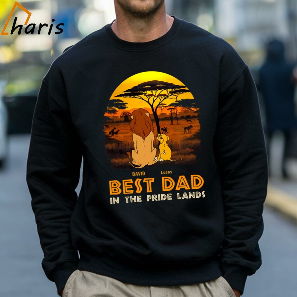 Best Dad In The Pride Lands T shirt Gift For Father 4 Sweatshirt