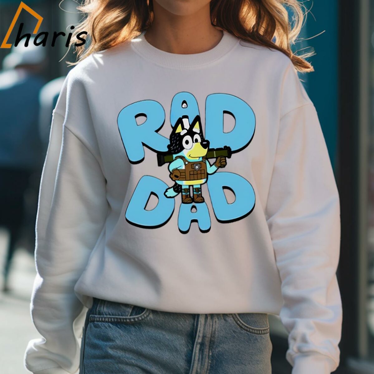 Bluey Bandit Heeler Rad Dad Shirts 4 Sweatshirt