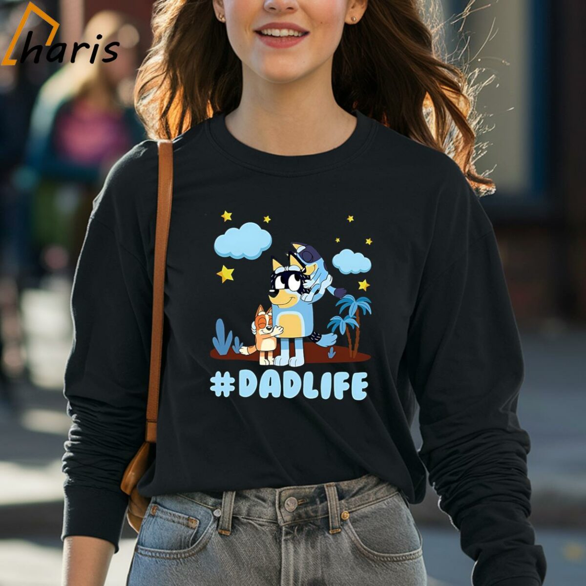 Bluey Dadlife Funny Gift for Camping Crew Dad Shirt 4 long sleeve shirt