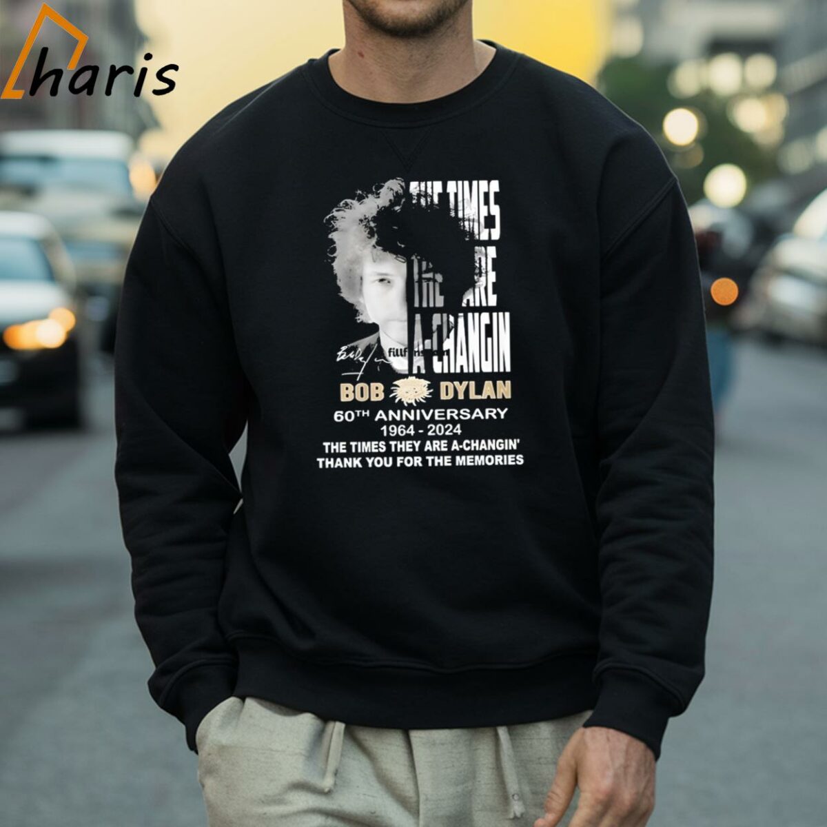 Bob Dylan 60th Anniversary 1964 2024 The Times They Are A Changin Thank You For The Memories T Shirt 4 Sweatshirt