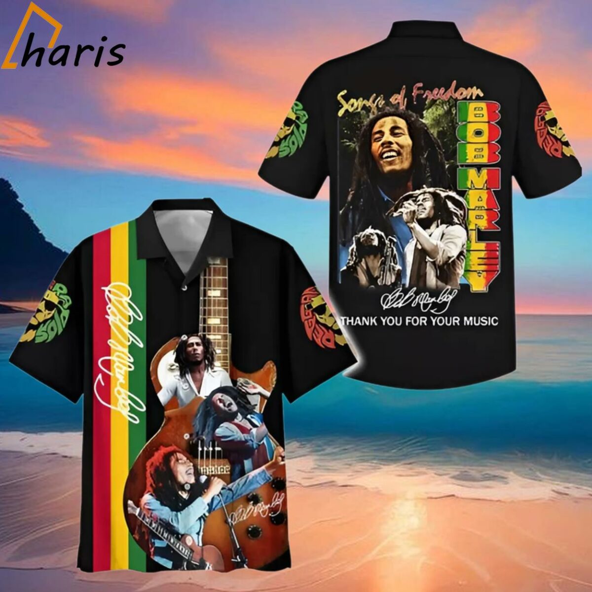Bob Marley Songs Of Freedom Hawaiian Shirt 2 2