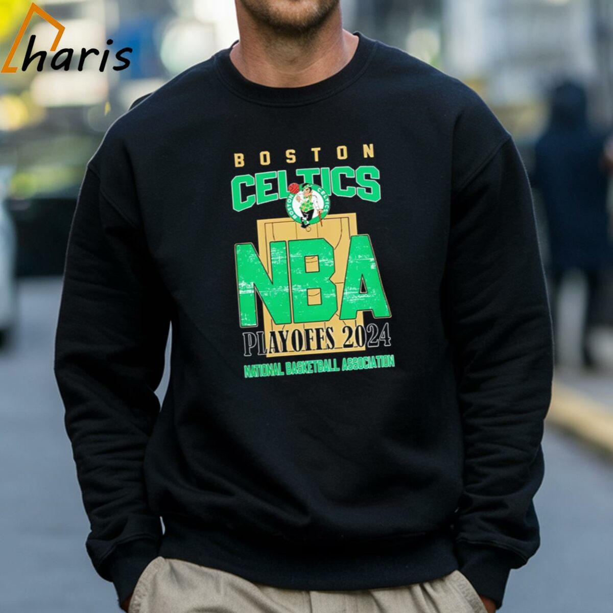 Boston Celtics NBA Playoffs 2024 Stadium Art Fan Shirt 4 Sweatshirt
