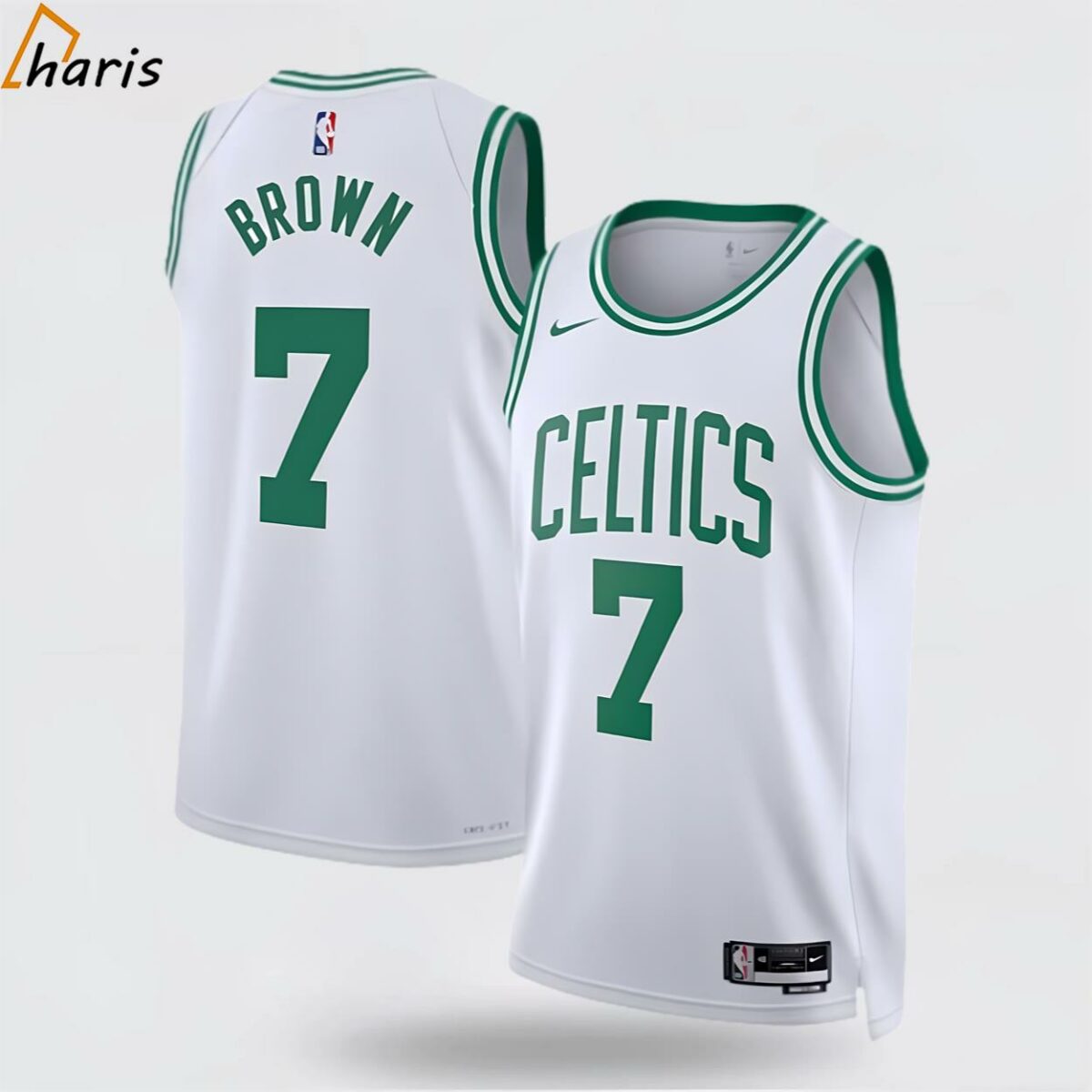 Boston Celtics Nike Association Edition Swingman Jaylen Brown White Jersey 1 jersey