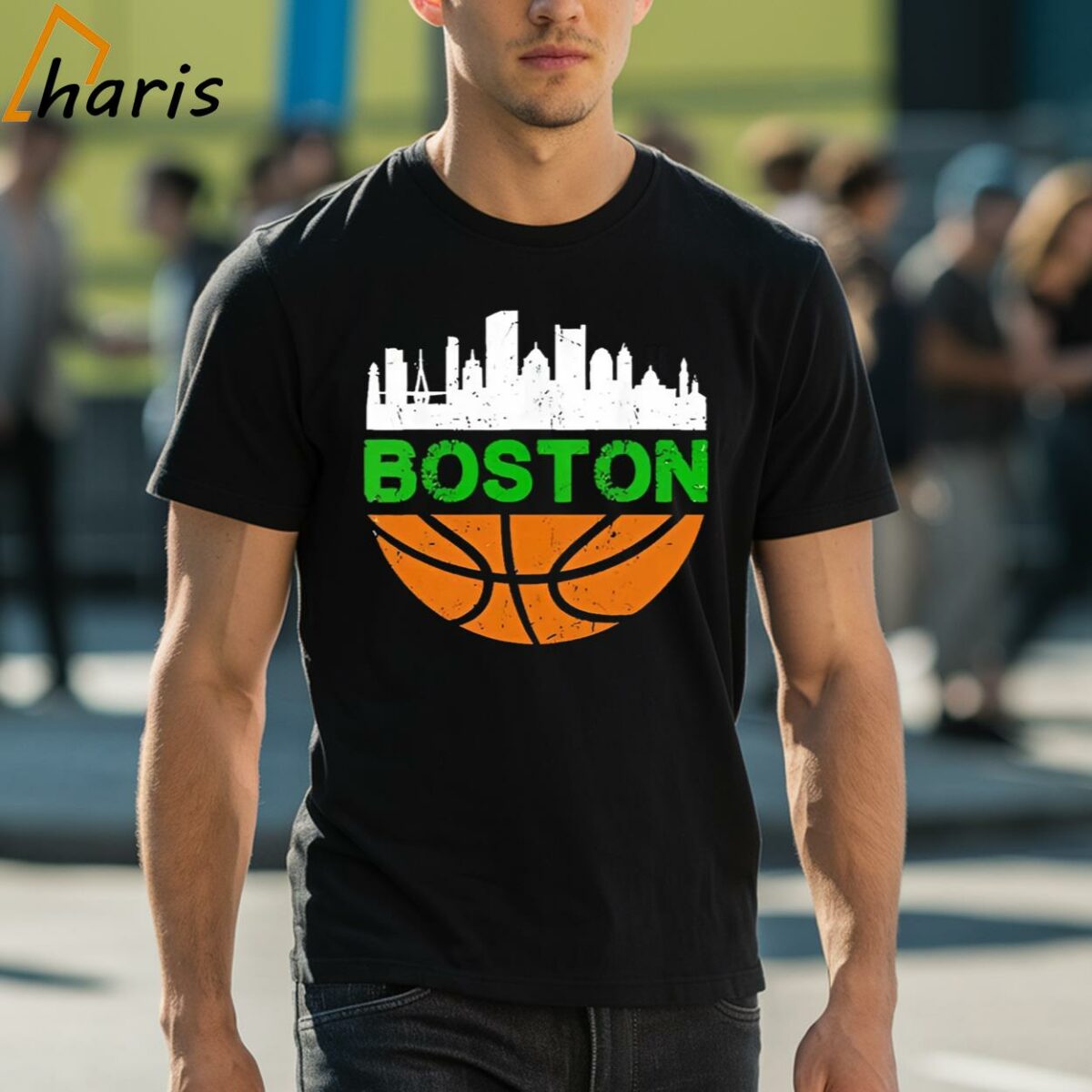 Boston Celtics Win Basketball Citiscape Vintage 90s Shirt 1 shirt