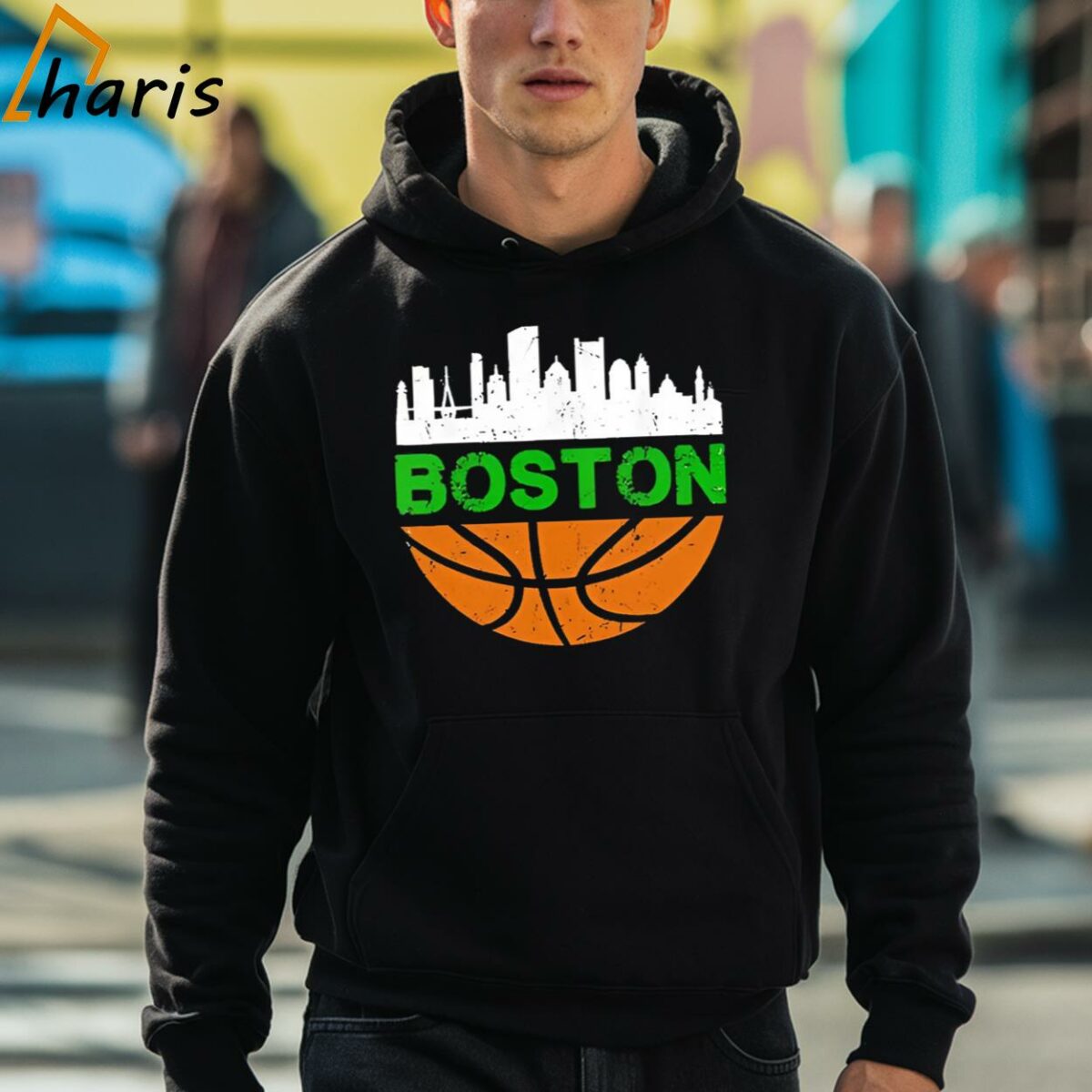 Boston Celtics Win Basketball Citiscape Vintage 90s Shirt 3 hoodie