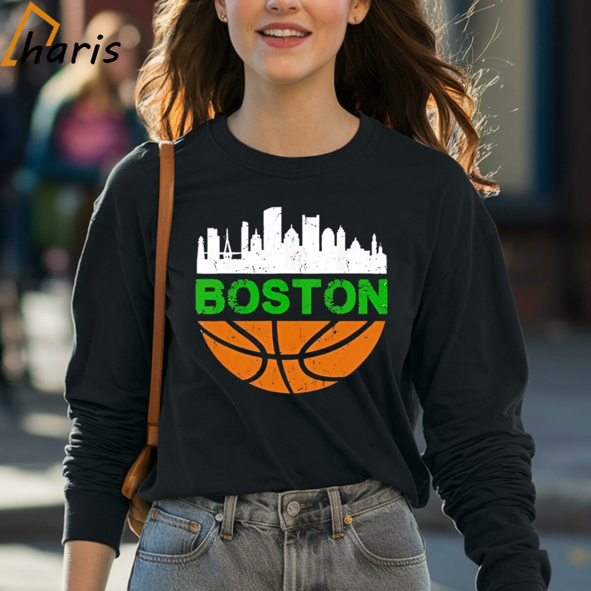 Boston Celtics Win Basketball Citiscape Vintage 90s Shirt 4 long sleeve shirt