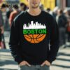 Boston Celtics Win Basketball Citiscape Vintage 90s Shirt 5 sweatshirt