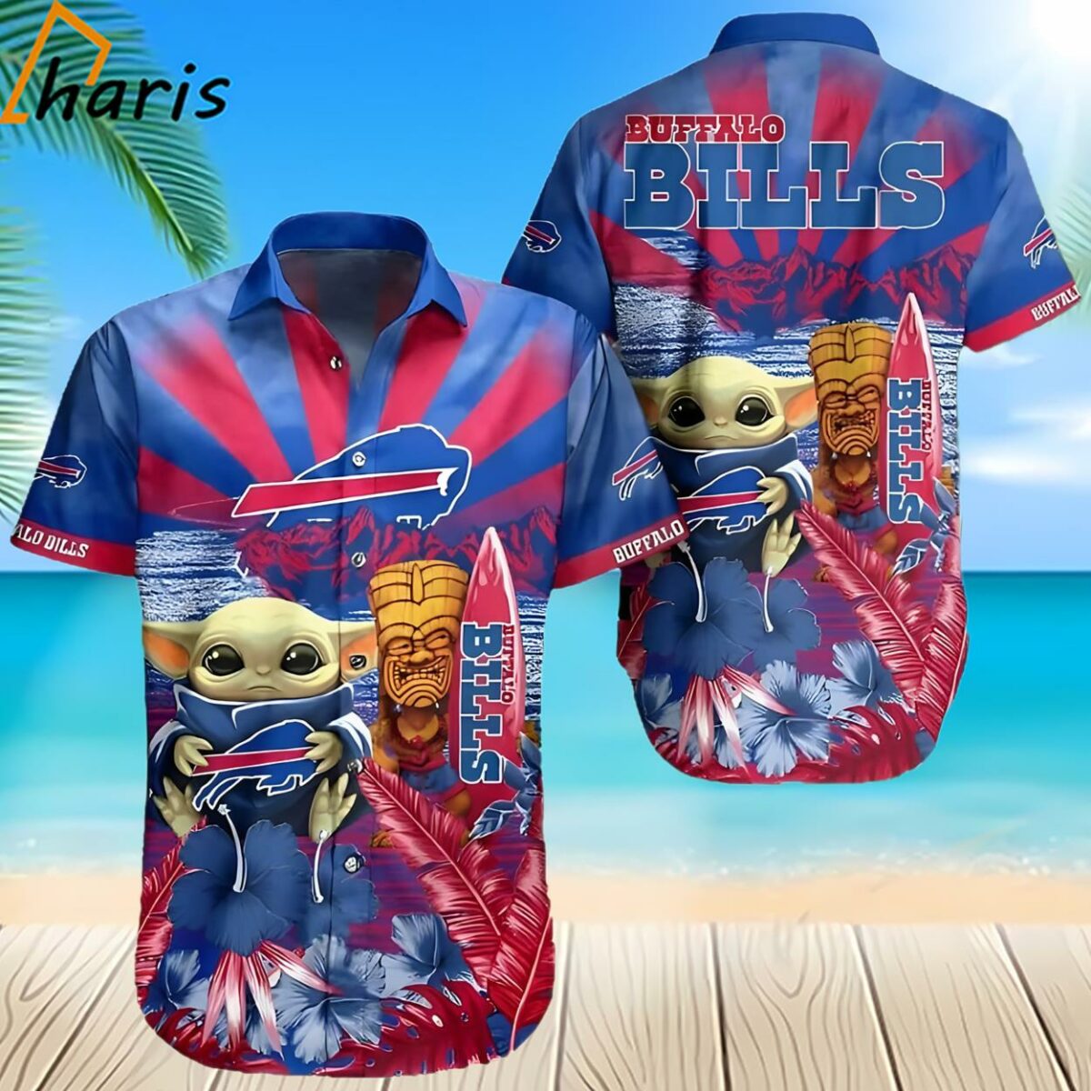 Buffalo Bills Baby Yoda Star Wars Beach Gift For Friend Hawaiian Shirt 2 2