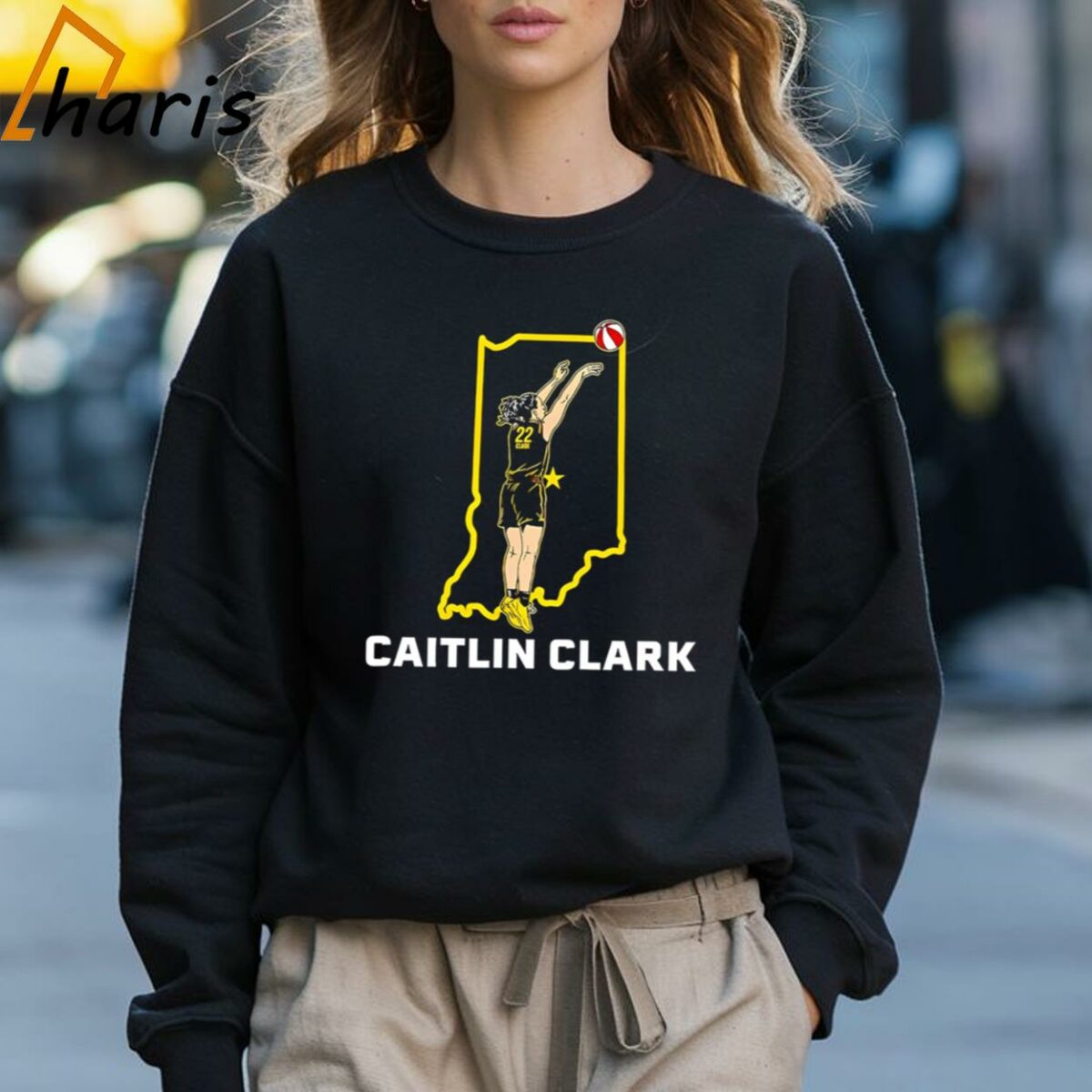Caitlin Clark State Star Indiana Basketball Shirt 3 Sweatshirt