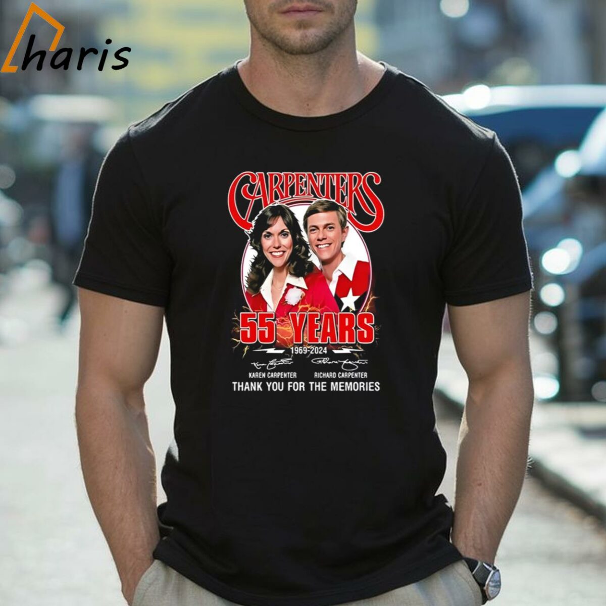 Carpenters 55 Years 1969 2024 Thank You For The Memories Signatures T shirt 2 Shirt
