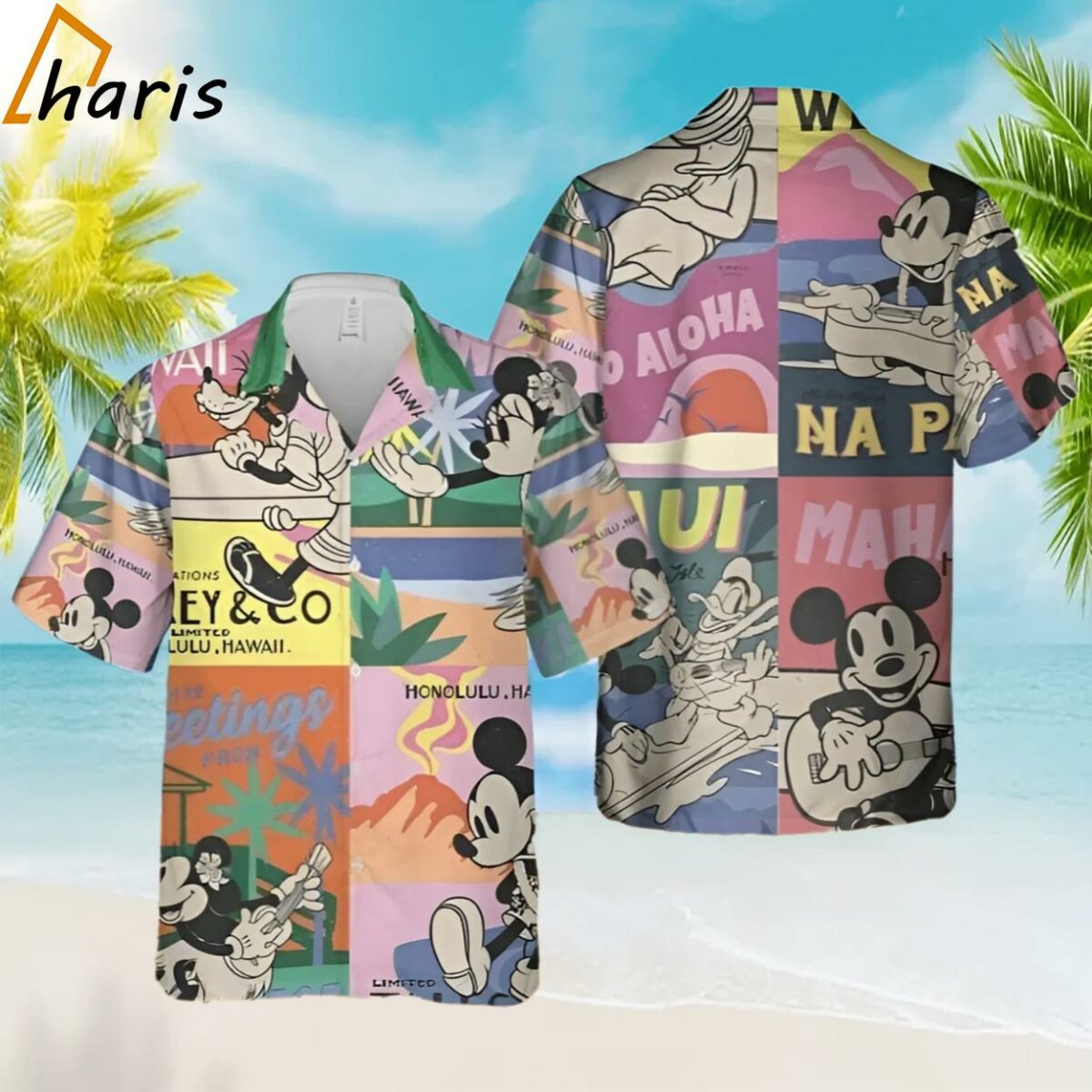 Cartoon Imagine Mickey Mouse Hot Summer 3D Hawaiian Shirt 1 1