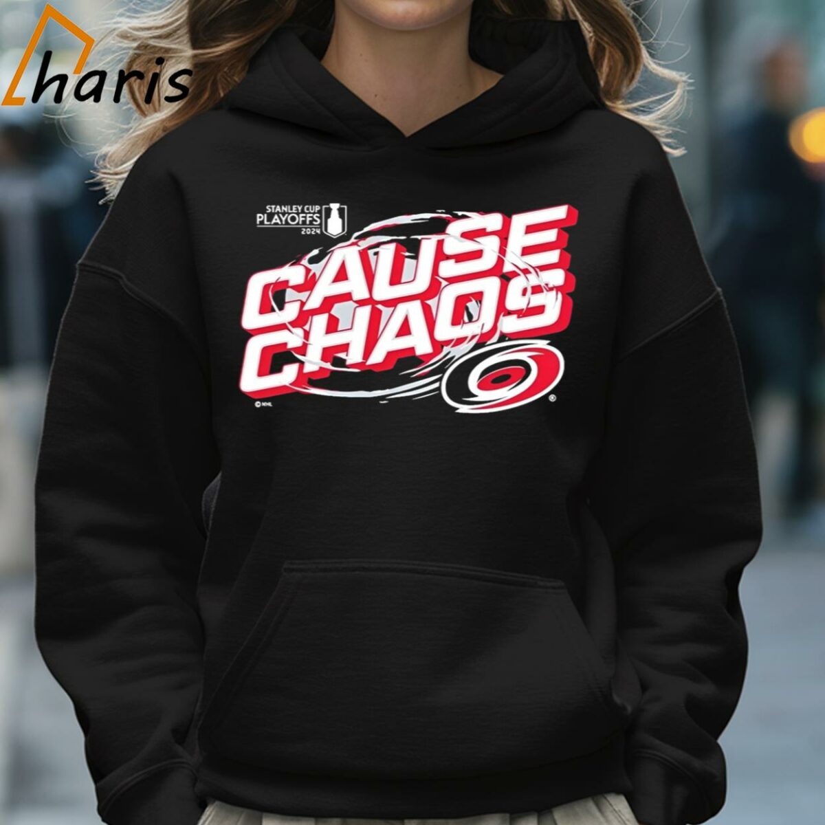 Cause Chaos Carolina Hurricanes 2024 Stanley Cup Playoffs Shirt 5 Hoodie