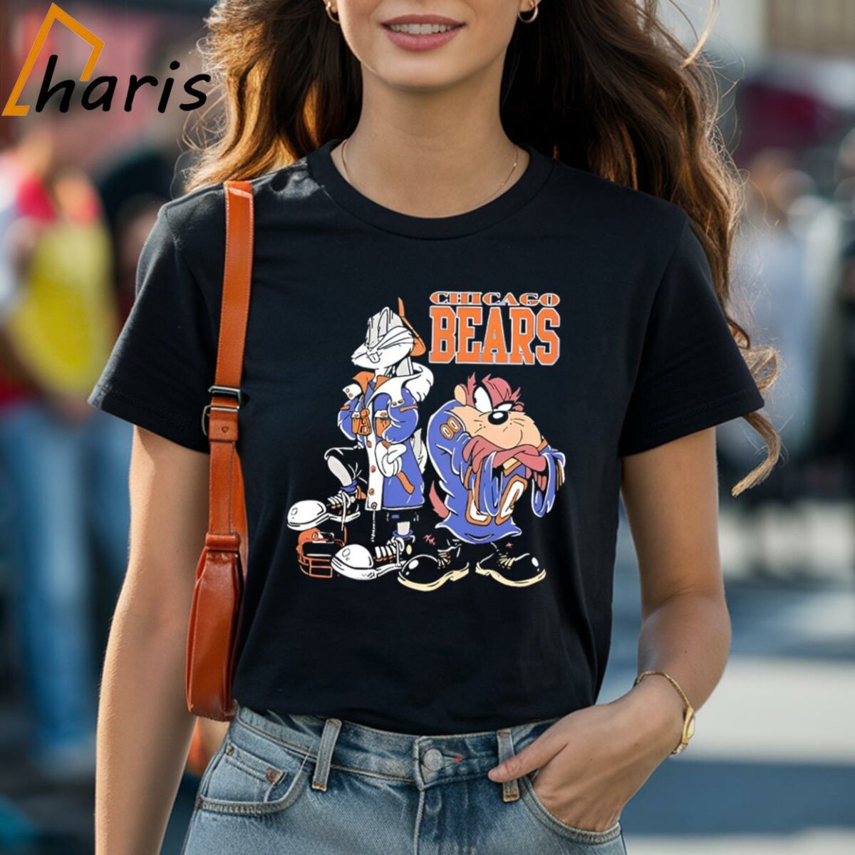Chicago Bears Tasmanian Devil And Bug Bunny Cartoon Shirt 1 Shirt