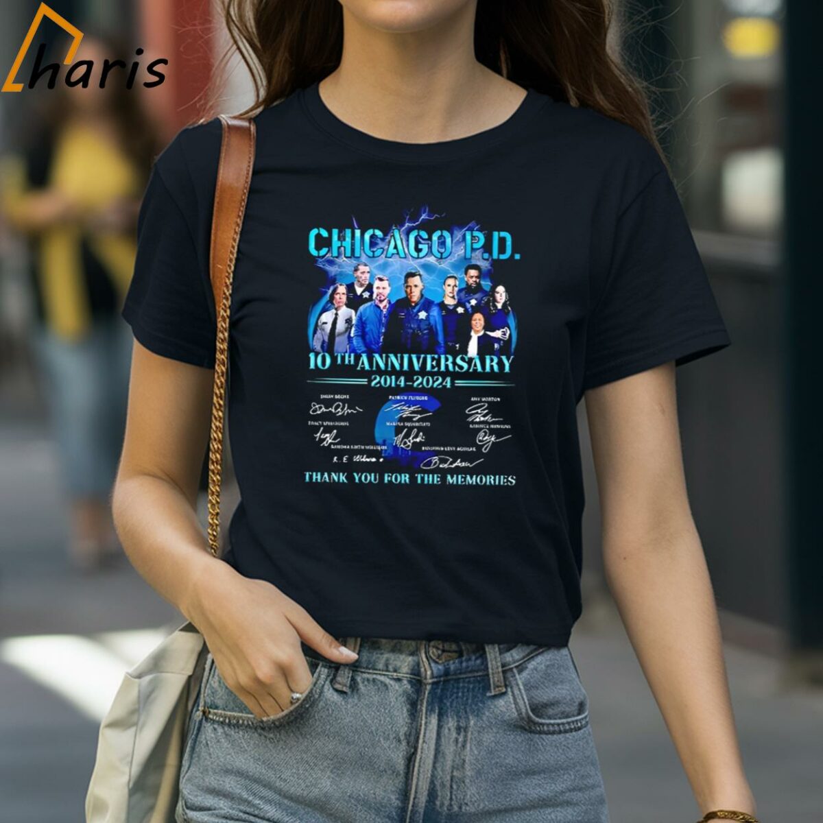 Chicago PD Characters 10th Anniversary 2014 2024 Thank You For The Memories T Shirt 2 shirt