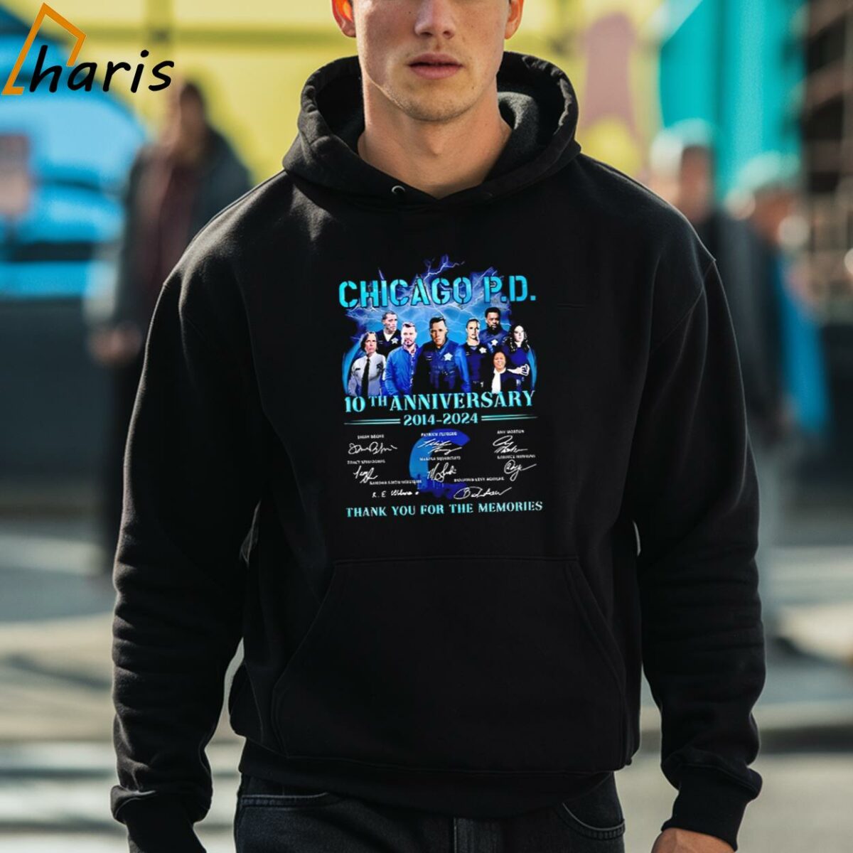 Chicago PD Characters 10th Anniversary 2014 2024 Thank You For The Memories T Shirt 3 hoodie