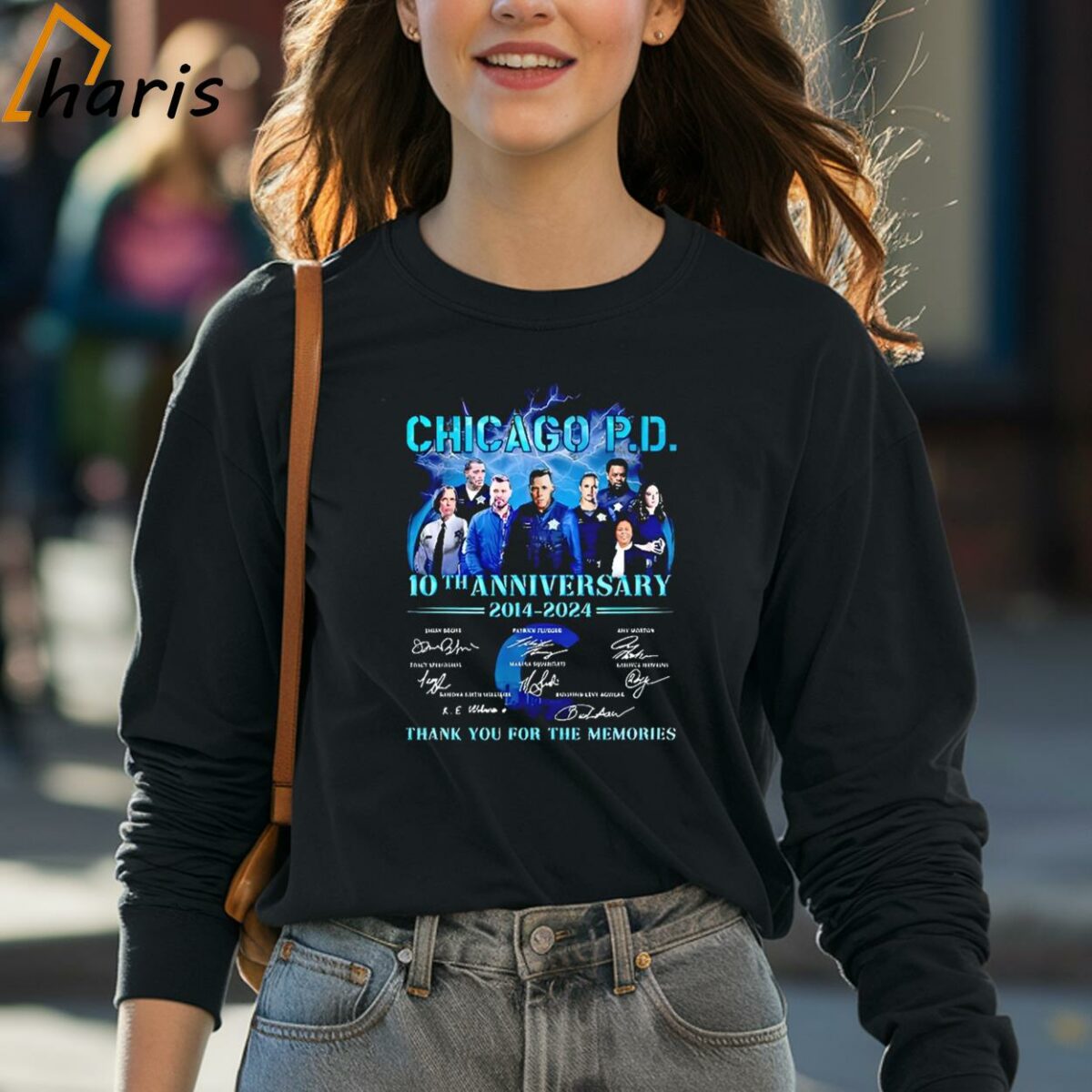 Chicago PD Characters 10th Anniversary 2014 2024 Thank You For The Memories T Shirt 4 long sleeve shirt
