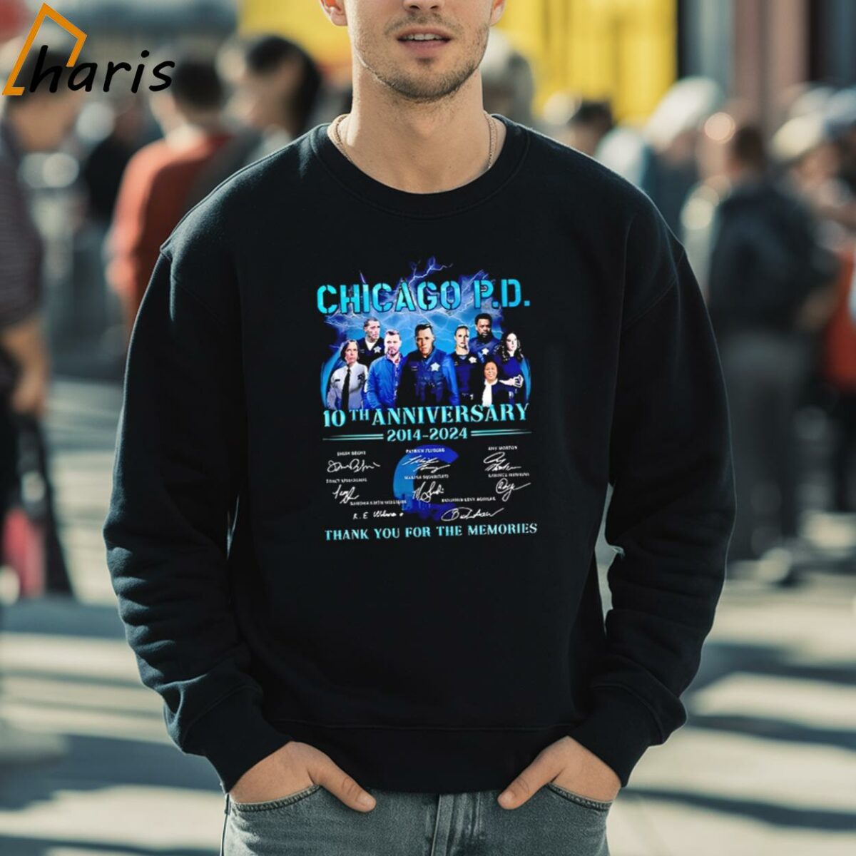 Chicago PD Characters 10th Anniversary 2014 2024 Thank You For The Memories T Shirt 5 sweatshirt