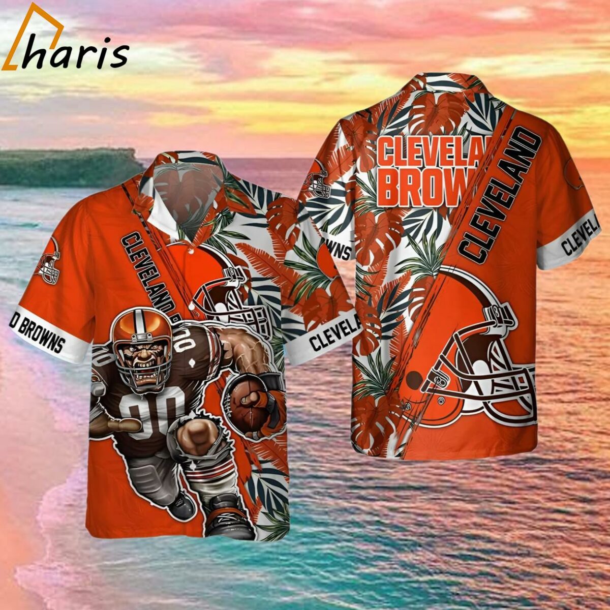 Cleveland Browns NFL Floral Summer Hawaiian Shirt 1 1