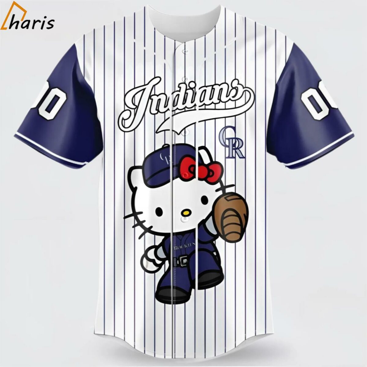 Colorado Rockies Special Hello Kitty MLB Custom Name Number Baseball Jersey 1 jersey