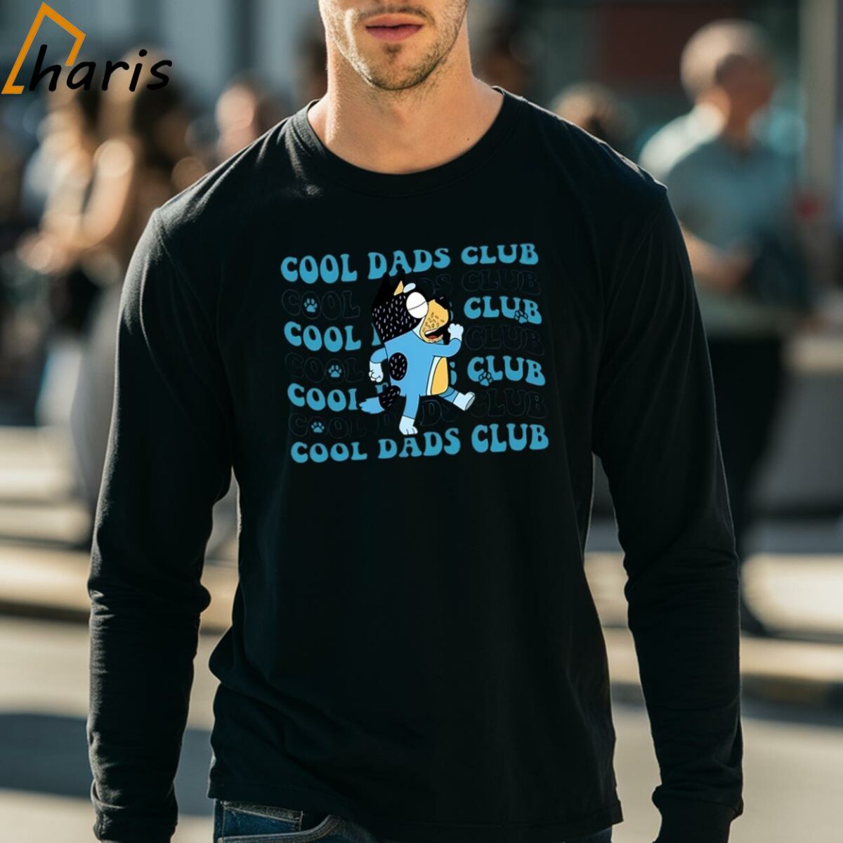 Cool Dad Club Bluey Shirt Bandit Heeler Father Gift 4 long sleeve shirt