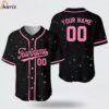 Custom Black Pink Black Twinkle Baseball Jersey 1 jersey