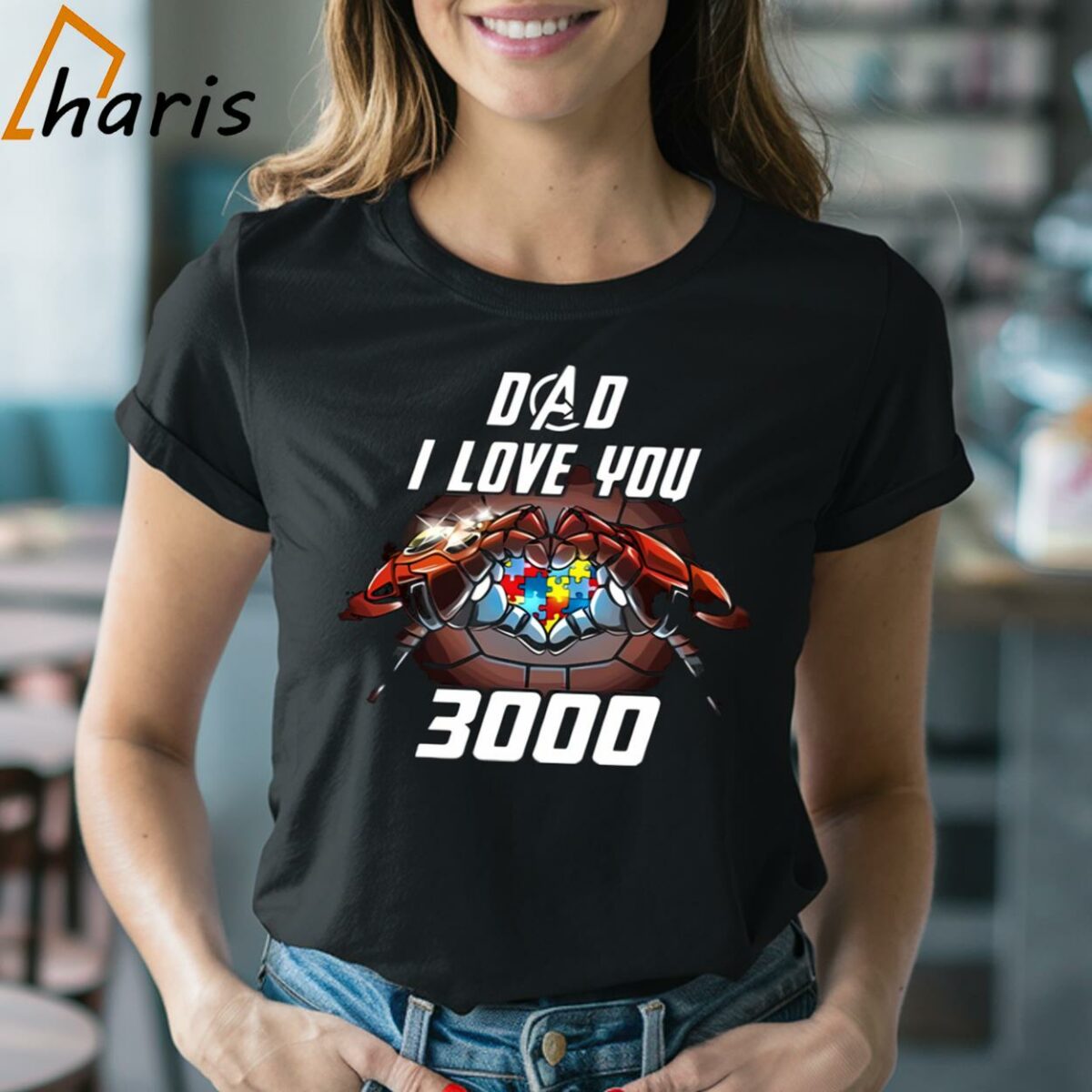 Dad I Love You 3000 Iron Man Autism Awareness Avengers Shirt 2 Shirt