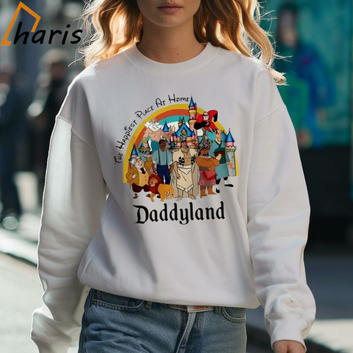Daddyland The Happiest Place At Home Disney Dad Shirt 3 Sweatshirt