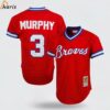 Dale Murphy Red Atlanta Braves 1980 Authentic Cooperstown Collection Mesh Batting Practice Jersey 1 jersey