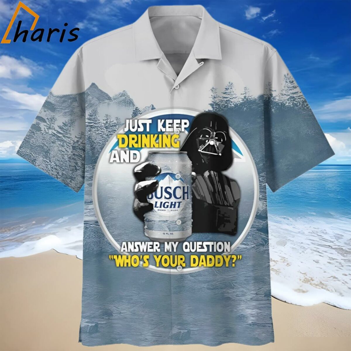 Darth Vader Just Keep Drinking Hawaiian Shirt 1 1