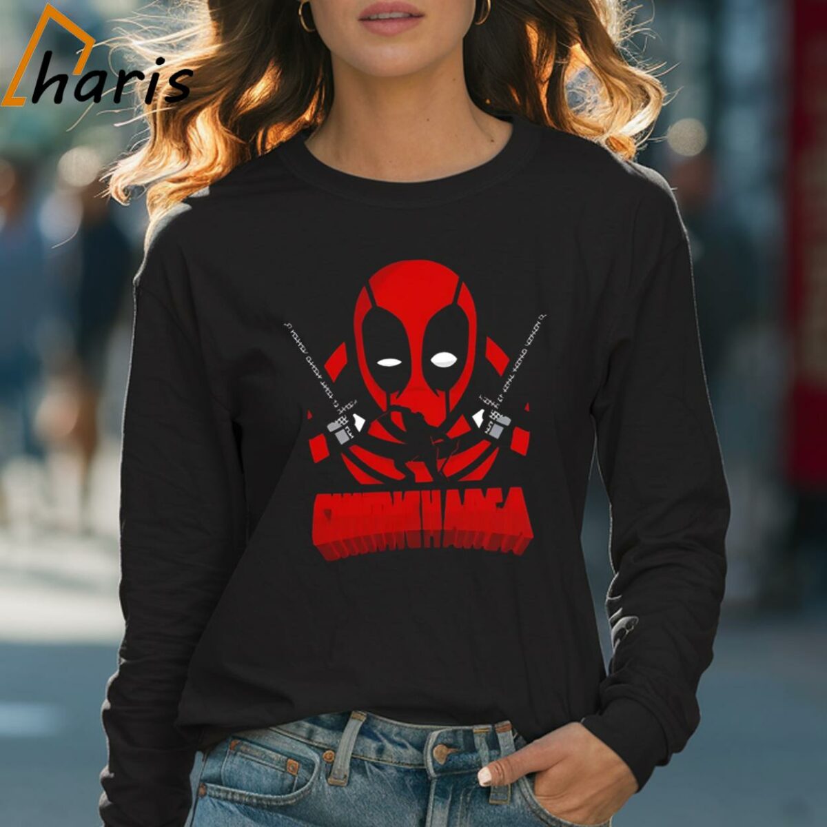 Deadpool Chimichanga Comic Shirt 4 Long sleeve shirt