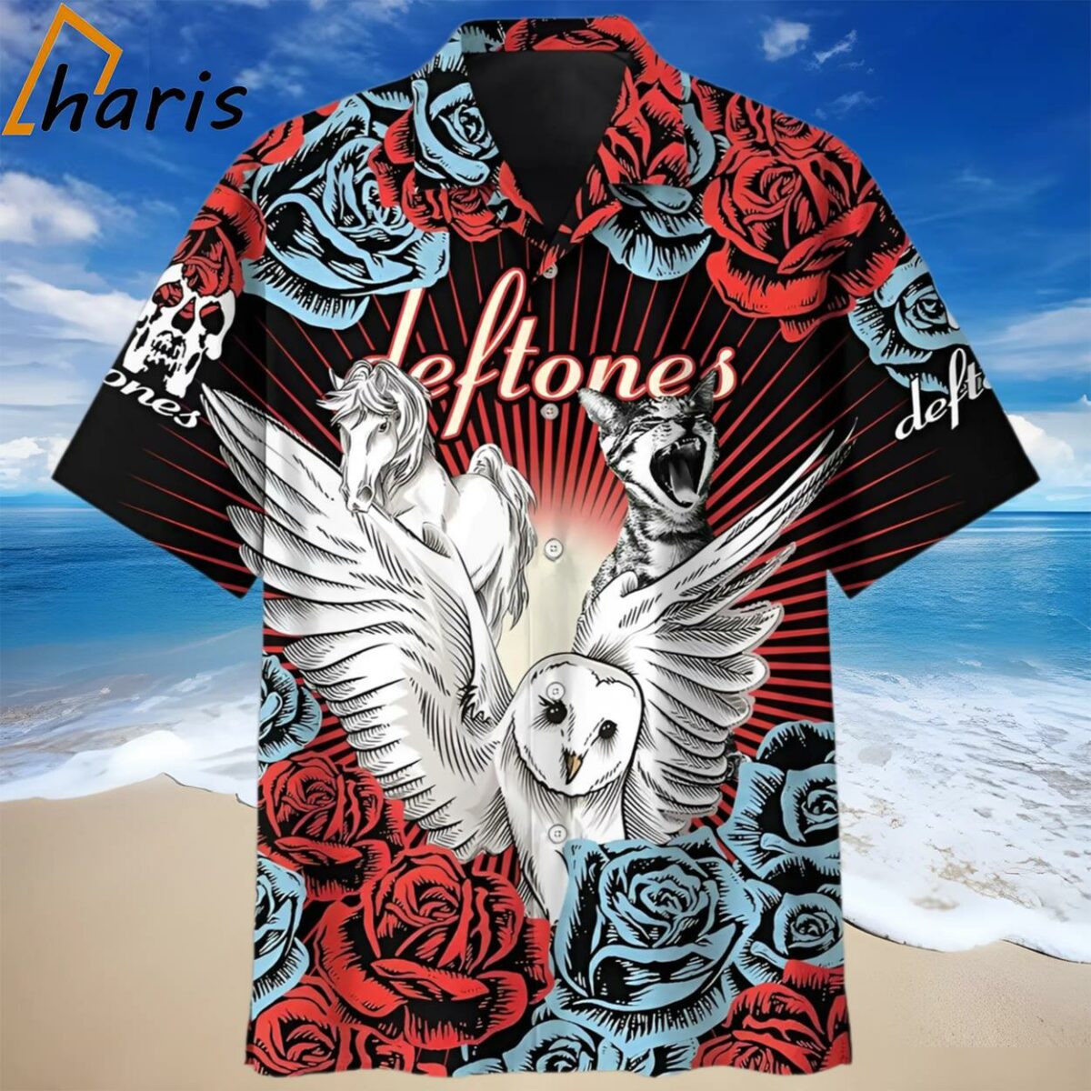 Deftones Rose Hawaiian Shirt 1 1